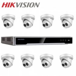 Hikvision 8 Turret Surveillance Camera 4MP External 8CH Network Recorder 1TB Kit