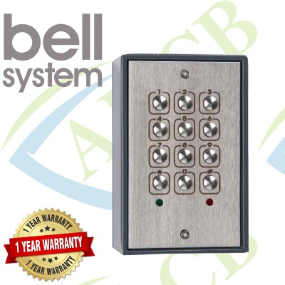 Bell System 216 Stainless Steel Vandal Resistance Surface Keypad Access Control