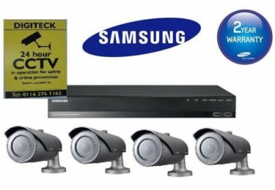 Samsung Full HD Home Security Kit SRN-472S NVR & 4 SNO-6084RP Cameras Complete