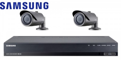 Samsung CCTV HD 1080p Security Camera System With Recorder - Plug & Play