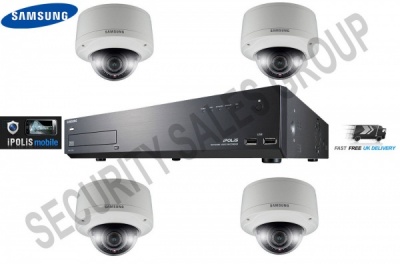 Samsung CCTV Kit 1x 16 Channel NVR 1TB + 4x 3MP IP HD Vandal Proof CCTV Cameras