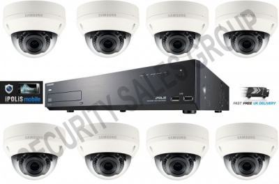 Samsung CCTV Kit 1x 16 Channel NVR 1TB + 8x HD IP Vandal Proof CCTV Cameras