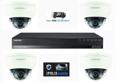 Samsung 2MP HD 4 Channel 4 Camera CCTV Home Business Security Kit System 1TB HDD