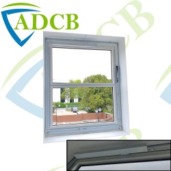 Aluminium AOV Window Silver 1sqm Opening Smoke Ventilation Custom Sizes