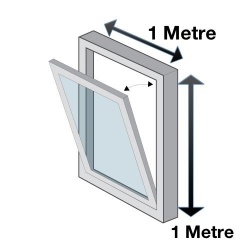 Supply & Fit Install 1x1 Metre Window Smoke Ventilation AOV Actuator & Control Unit