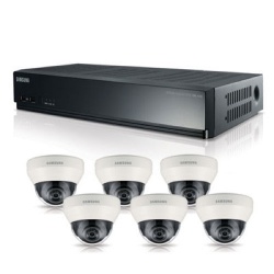 Samsung 8 Channel PoE NVR 2tb With 6 CCTV Cameras 3yr Warranty FREE CCTV SIGN