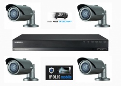 Samsung 2MP HD 4 Channel 4 Camera CCTV Home Business Security Kit System 1TB HDD